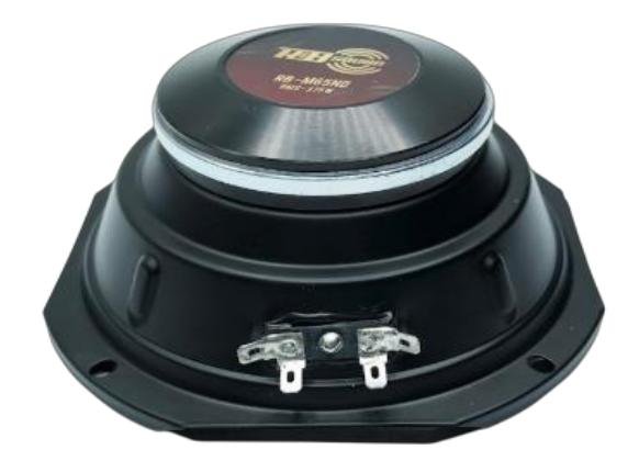 MEDIO NEODYNIUM SELLADO 6.5   RB M65ND RB M65ND   POWER MAX 750W   POWER RMS  375W   VOICE COIL SIZE  1.75      MATERIAL MAGNET NEODYNIUM   IMPEDANCIA 8